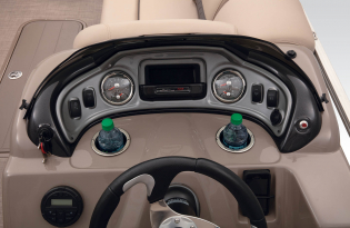 2022 Suntracker Fishin' Barge 24 DLX Exclusive Auto Marine fishing pontoon power boat outboard