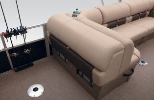 2022 Suntracker Fishin' Barge 24 DLX Exclusive Auto Marine fishing pontoon power boat outboard