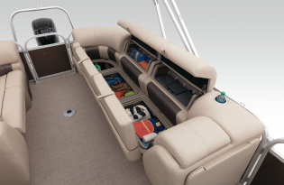 2021 PARTY BARGE 22 DLX Exclusive Auto Marine pontoon boat