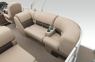 2022 SunTracker Party Barge 22 RF Exclusive Auto Marine recreational pontoon aluminum power boats outboard