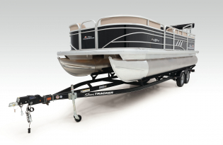 2022 SunTracker Party Barge 22 RF Exclusive Auto Marine recreational pontoon aluminum power boats outboard