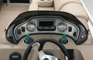 2022 SunTracker Party Barge 22 RF Exclusive Auto Marine recreational pontoon aluminum power boats outboard