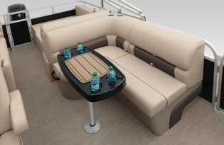 2022 SunTracker Party Barge 22 RF Exclusive Auto Marine recreational pontoon aluminum power boats outboard