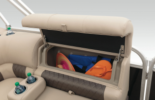 2022 SunTracker Party Barge 22 RF Exclusive Auto Marine recreational pontoon aluminum power boats outboard