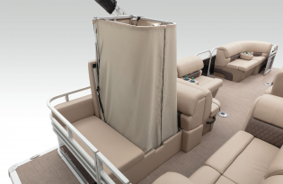 2022 SunTracker Party Barge 22 RF Exclusive Auto Marine recreational pontoon aluminum power boats outboard