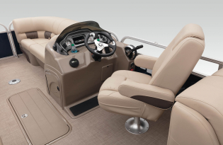 2022 SunTracker Party Barge 22 RF XP3 Exclusive Auto Marine recreational pontoon aluminum power boats outboard