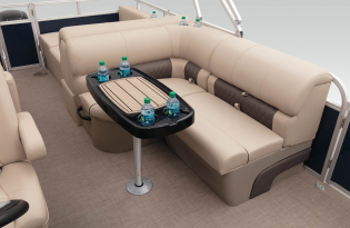 2022 SunTracker Party Barge 22 RF XP3 Exclusive Auto Marine recreational pontoon aluminum power boats outboard