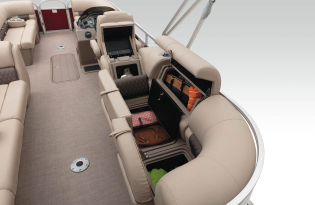 2022 Suntracker Party Barge 22 XP3 Exclusive Auto Marine recreational pontoon power boat outboard