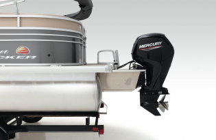 2022 SunTracker Party Barge 24 RF Exclusive Auto Marine recreational pontoon aluminum power boats outboard