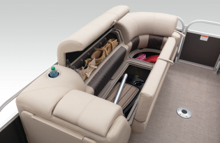 2022 SunTracker Party Barge 24 RF Exclusive Auto Marine recreational pontoon aluminum power boats outboard