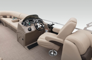 2022 SunTracker Party Barge 24 RF Exclusive Auto Marine recreational pontoon aluminum power boats outboard