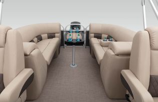 2022 SunTracker Party Barge 24 RF Exclusive Auto Marine recreational pontoon aluminum power boats outboard