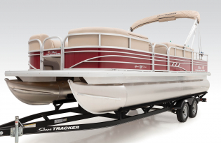2022 Suntracker SportFish 22 Exclusive Auto Marine fishing pontoon power boat outboard
