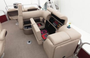 2022 Suntracker SportFish 22 Exclusive Auto Marine fishing pontoon power boat outboard