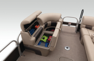 2022 Suntracker SportFish 22 XP3  Exclusive Auto Marine fishing pontoon power boat outboard