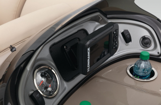 2022 Suntracker SportFish 22 XP3  Exclusive Auto Marine fishing pontoon power boat outboard