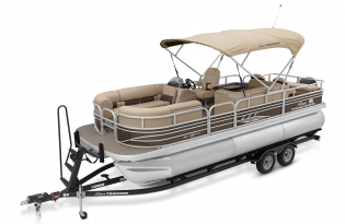 2022 Suntracker SportFish 22 XP3  Exclusive Auto Marine fishing pontoon power boat outboard