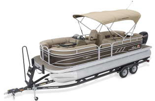 2022 Suntracker Party Barge 22 Exclusive Auto Marine recreational pontoon power boat outboard