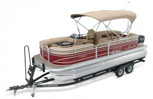 2022 Suntracker Party Barge 22 XP3 Exclusive Auto Marine recreational pontoon power boat outboard