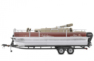 2022 Suntracker Fishin' Barge 22 XP3 Exclusive Auto Marine fishing pontoon power boat outboard