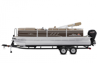 2022 SunTracker Party Barge 22 RF Exclusive Auto Marine recreational pontoon aluminum power boats outboard