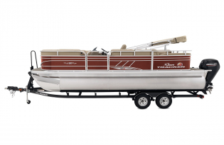2022 SunTracker Party Barge 22 RF XP3 Exclusive Auto Marine recreational pontoon aluminum power boats outboard