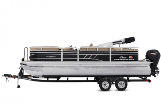 2022 SunTracker Party Barge 22 RF Exclusive Auto Marine recreational pontoon aluminum power boats outboard