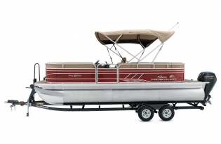 2022 Suntracker Party Barge 22 XP3 Exclusive Auto Marine recreational pontoon power boat outboard