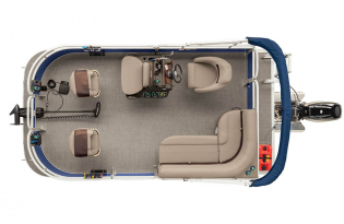 2022 Suntracker BASS BUGGY® 16 XL SELECT Exclusive Auto Marine pontoon boat powerboat fishing boat