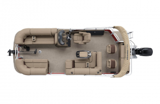 2022 Suntracker SportFish 22 Exclusive Auto Marine fishing pontoon power boat outboard