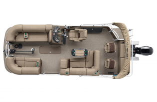 2022 Suntracker SportFish 22 XP3  Exclusive Auto Marine fishing pontoon power boat outboard