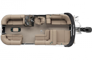 2022 SunTracker Party Barge 22 RF Exclusive Auto Marine recreational pontoon aluminum power boats outboard