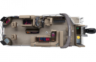 2022 Suntracker Fishin' Barge 22 XP3 Exclusive Auto Marine fishing pontoon power boat outboard