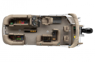 2022 Suntracker SportFish 22 XP3  Exclusive Auto Marine fishing pontoon power boat outboard