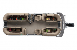 2022 SunTracker Party Barge 24 RF Exclusive Auto Marine recreational pontoon aluminum power boats outboard