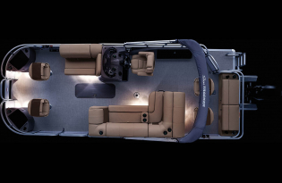 2022 Suntracker Fishin' Barge 22 XP3 Exclusive Auto Marine fishing pontoon power boat outboard