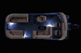 2022 Suntracker SportFish 22 Exclusive Auto Marine fishing pontoon power boat outboard