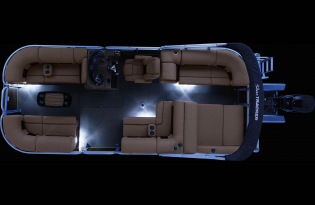 2022 SunTracker Party Barge 22 RF XP3 Exclusive Auto Marine recreational pontoon aluminum power boats outboard