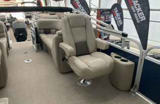 2022 Suntracker Party Barge 22 XP3 Exclusive Auto Marine recreational pontoon power boat outboard