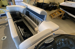 2022 Suntracker SportFish 22 Exclusive Auto Marine fishing pontoon power boat outboard