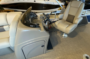 2022 Suntracker SportFish 22 Exclusive Auto Marine fishing pontoon power boat outboard