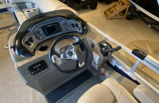 2022 Suntracker SportFish 22 Exclusive Auto Marine fishing pontoon power boat outboard