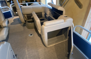 2022 Suntracker SportFish 22 Exclusive Auto Marine fishing pontoon power boat outboard