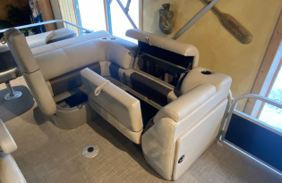 2022 Suntracker SportFish 22 Exclusive Auto Marine fishing pontoon power boat outboard