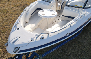 2007 Tahoe Q7i Sport Pre-owned boat Exclusive Auto Marine BowRider Fiberglass boat power boat stern