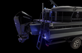 2022 Regency 230 LE3 Exclusive Auto Marine Luxury Pontoon power boat outboard motor