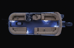 2021 PARTY BARGE 22 DLX Exclusive Auto Marine pontoon boat