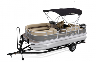 2022 Suntracker Party Barge 18 Exclusive Auto Marine recreational pontoon power boat outboard