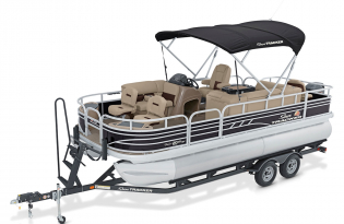 2021 Fishin' Barge 20 Exclusive Auto Marine pontoon boat fishing boat
