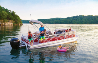 2022 Suntracker BASS BUGGY® 16 XL SELECT Exclusive Auto Marine pontoon boat powerboat fishing boat